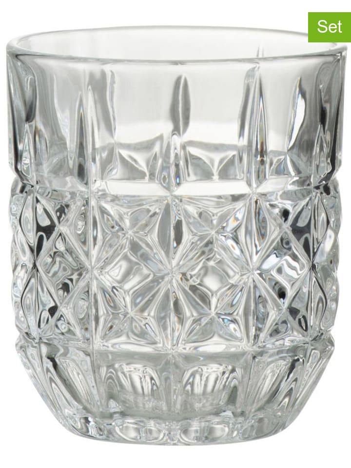 Szklanki (4 szt.) do whisky - wys. 9,5 x Ø 8,2 cm