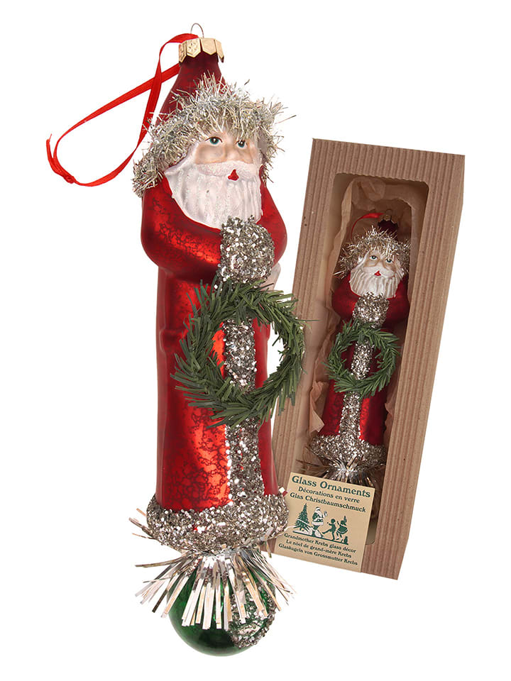 Ozdoba choinkowa w kolorze czerwonym - wys. 25 cm