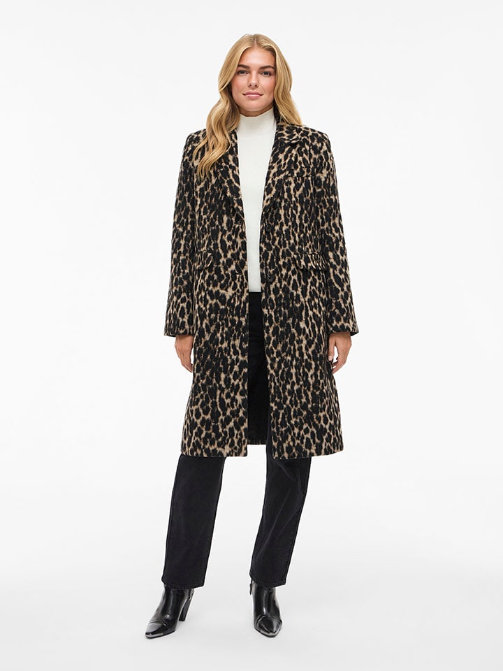 Tussenmantel beige/zwart