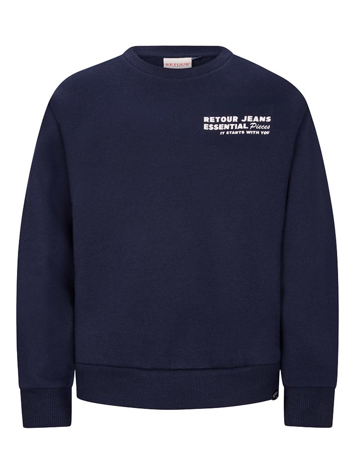 Sweatshirt "Borya" donkerblauw