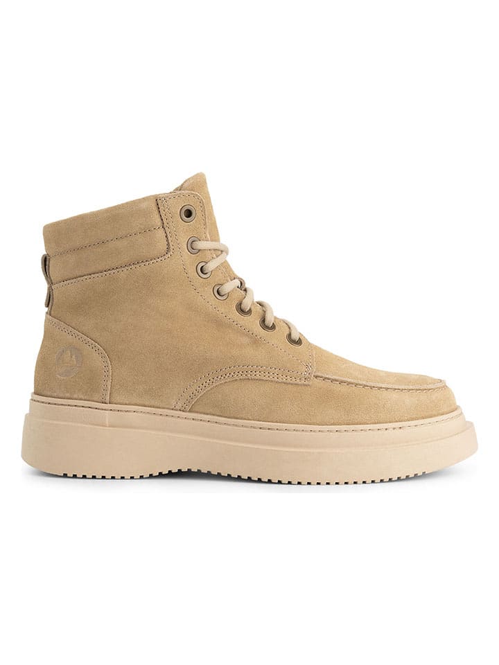 Leder-Boots "Edmonton" in Beige