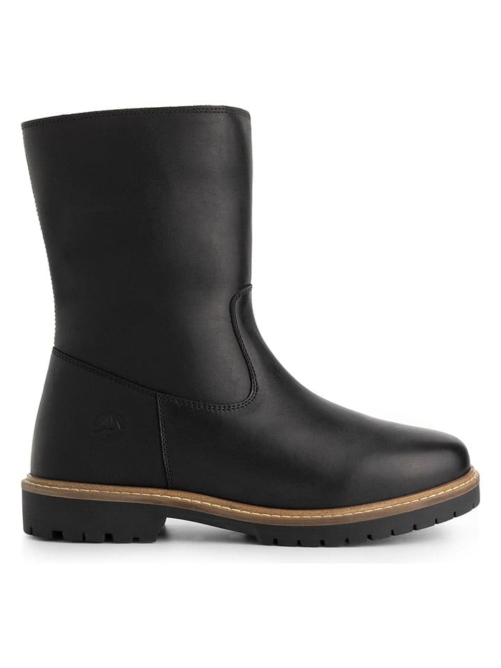 Skórzane botki "Bjornstad" w kolorze czarnym