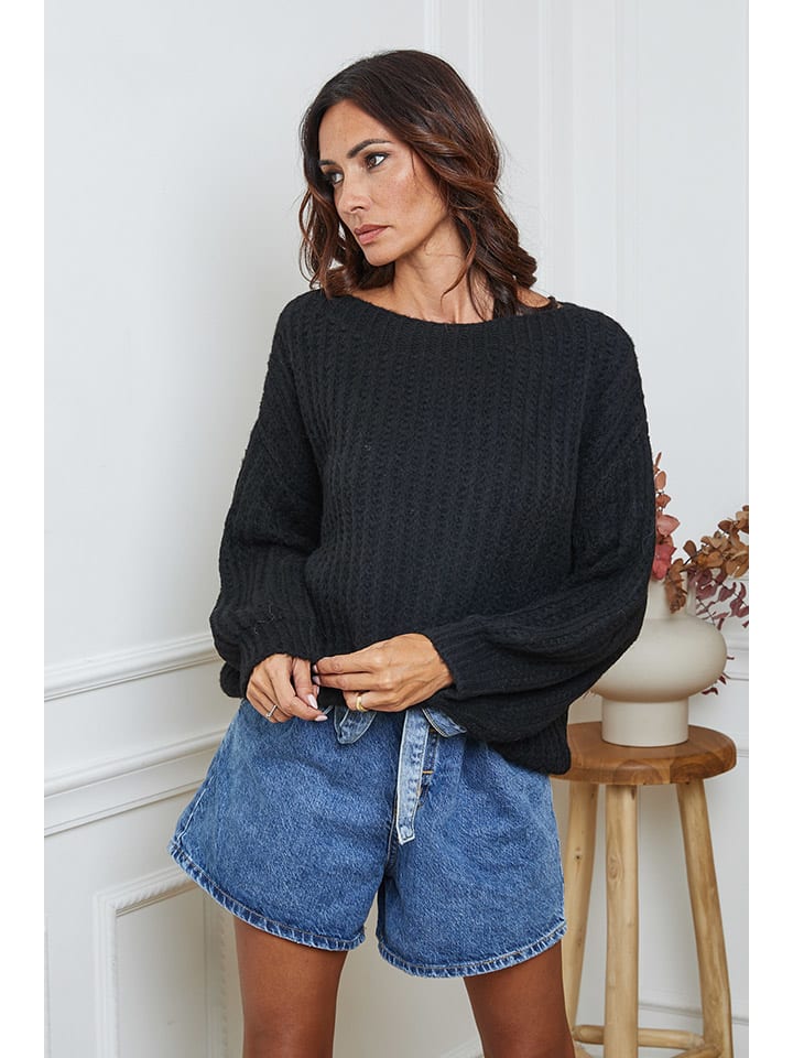 Sweter "Candji" w kolorze czarnym