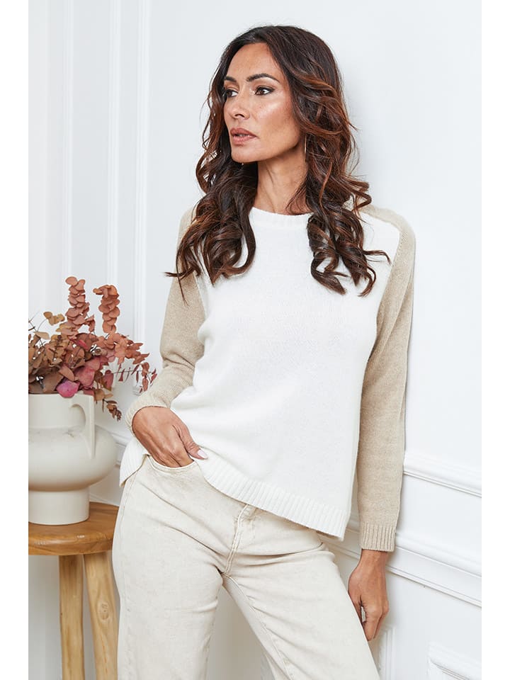 Trui "Kaleis" crème/beige
