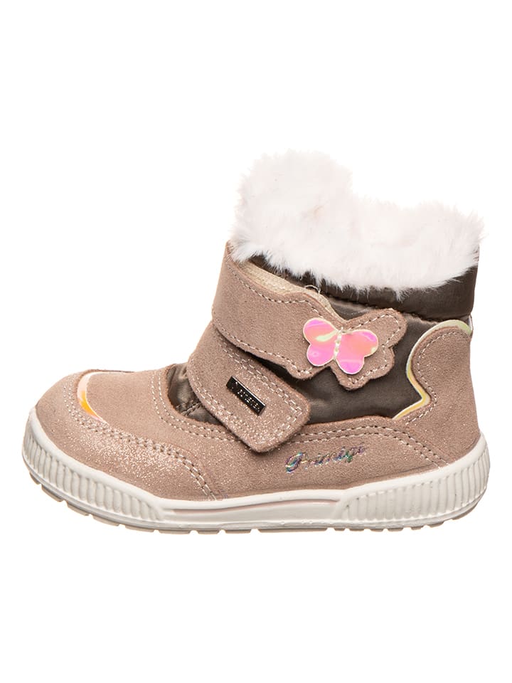 Leren boots beige