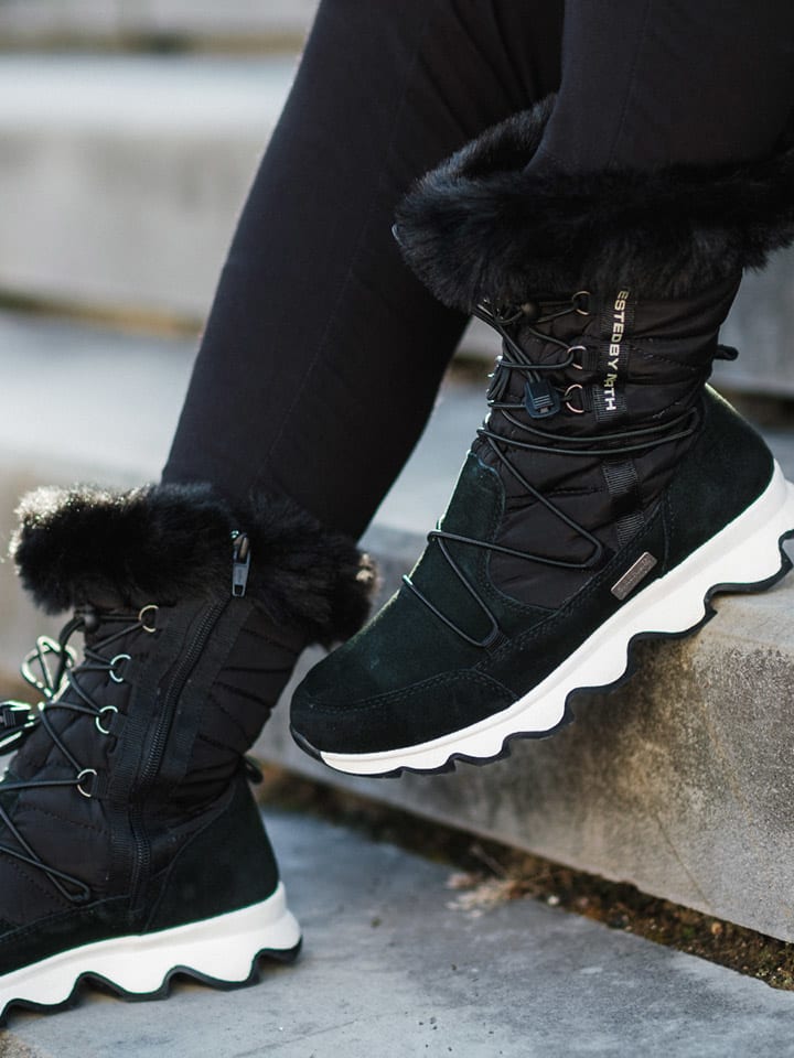 Winterboots "Frozen" zwart