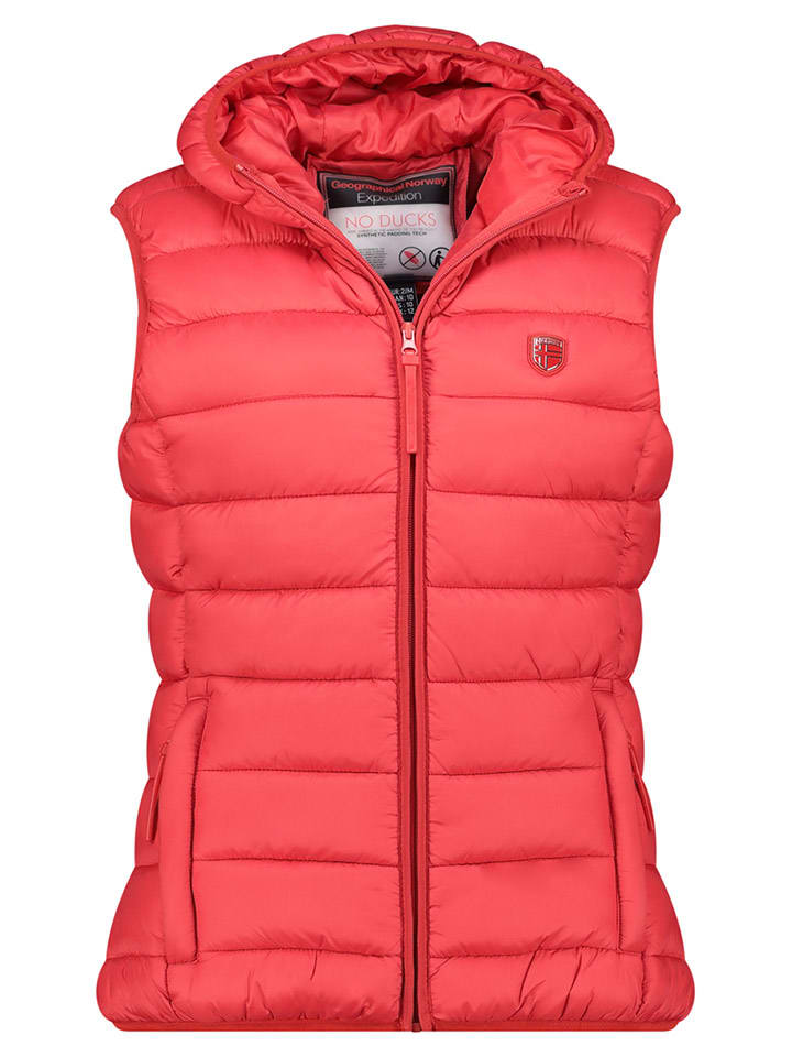 Doorgestikte bodywarmer "Vatikotal" rood