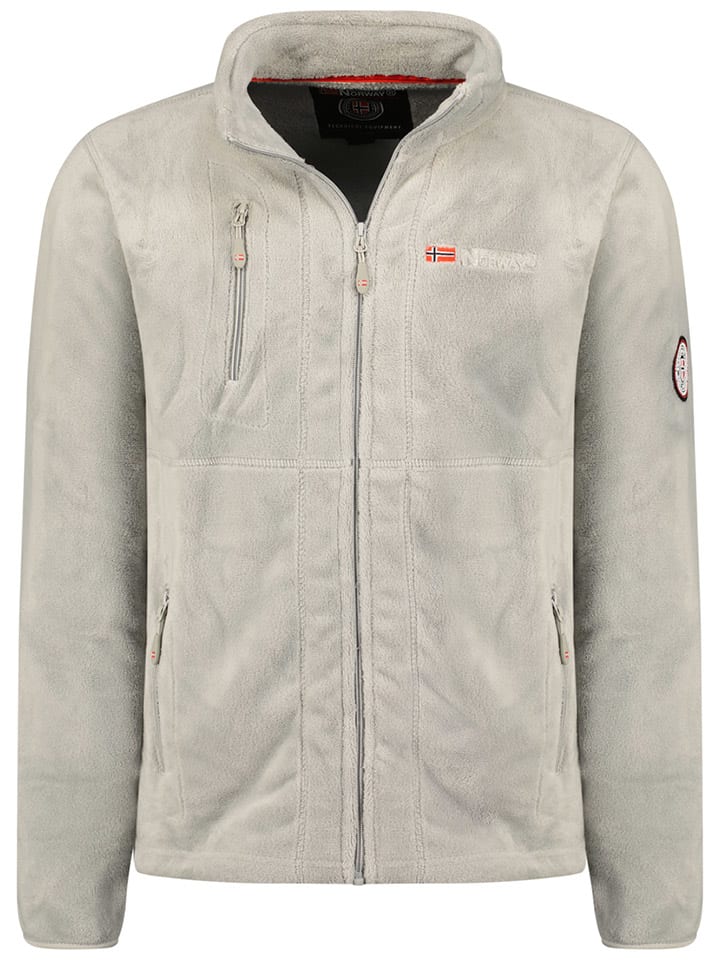 Fleece vest "Upload" grijs