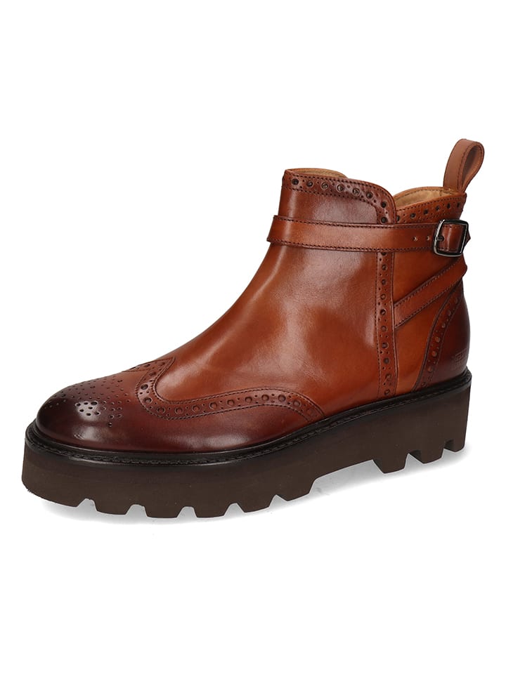 Leder-Boots "Sally 60" in Braun