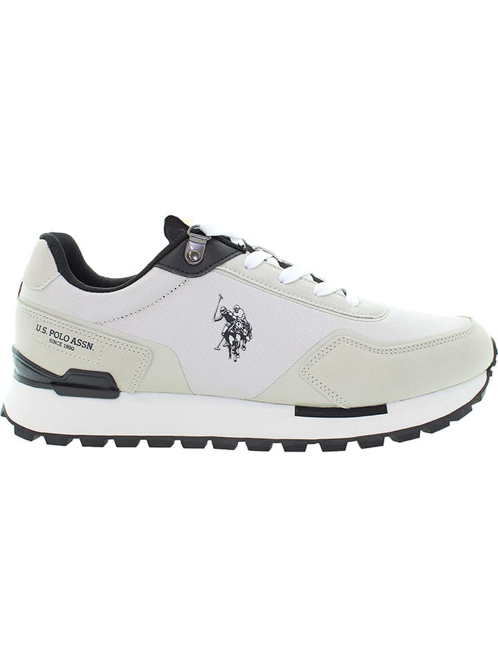 Sneakersy w kolorze biało-kremowo-czarnym