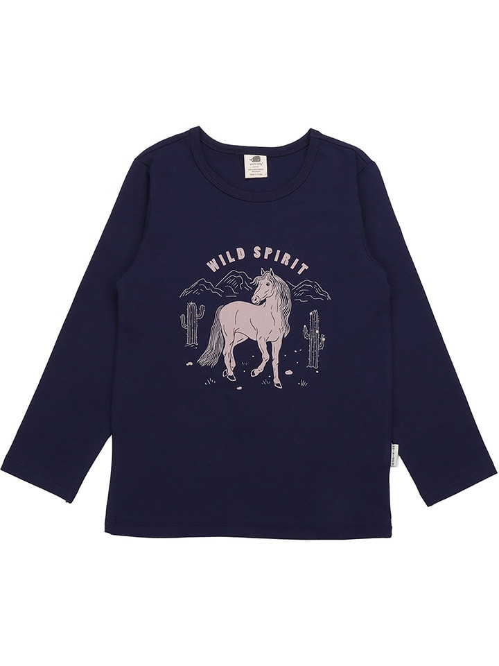 Longsleeve in Dunkelblau