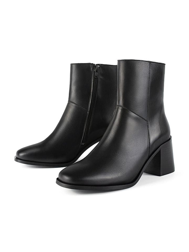 Leren boots "Stay Higher" zwart