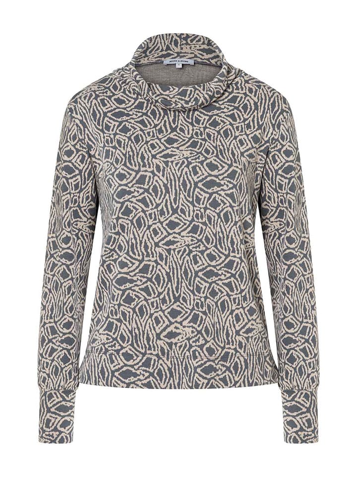 Longsleeve grijs/crème