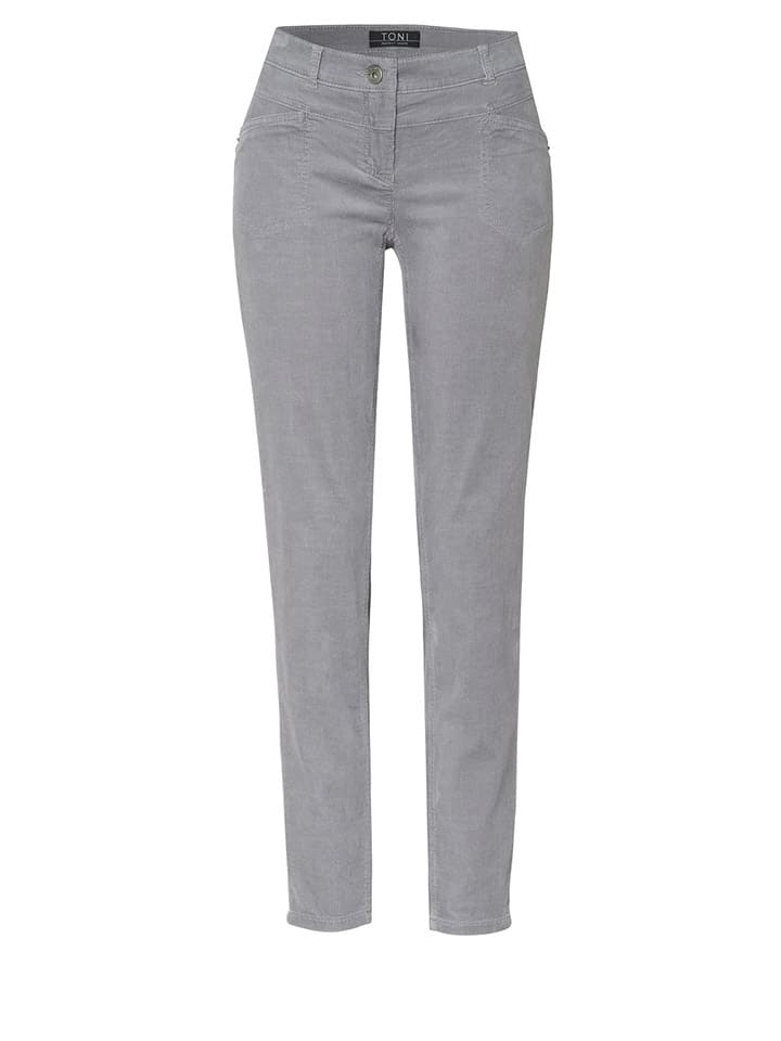 Dżinsy "Toni" - Slim fit - w kolorze szarym
