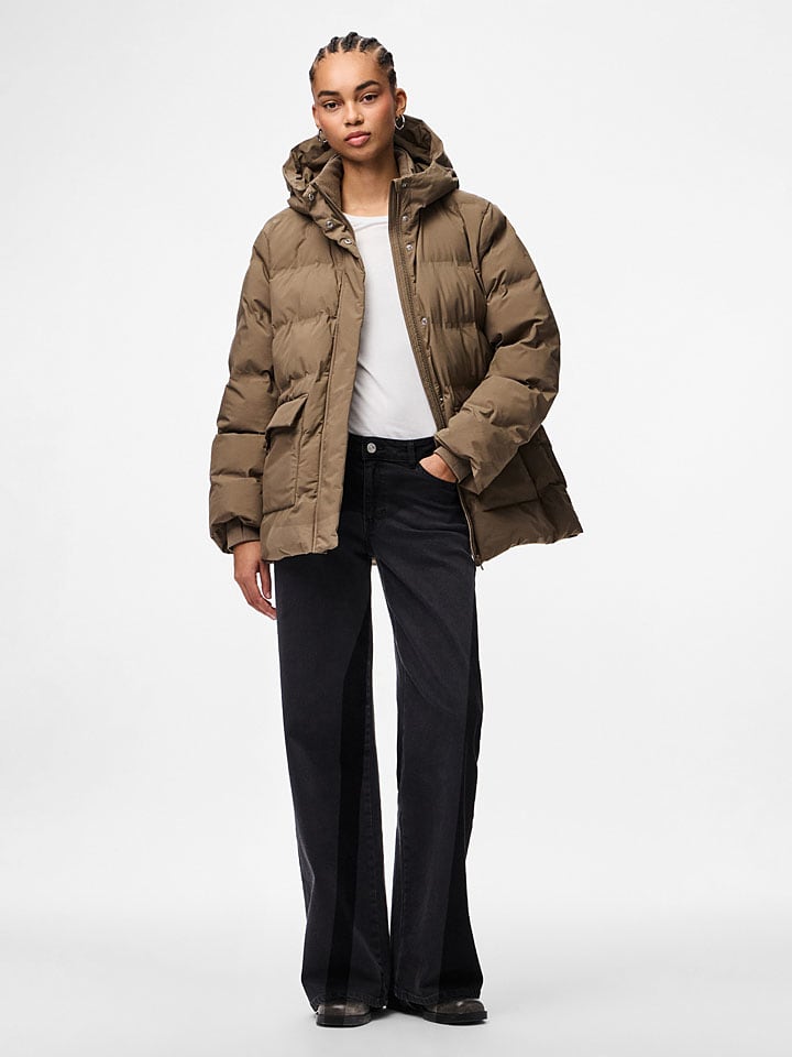Winterjacke in Taupe