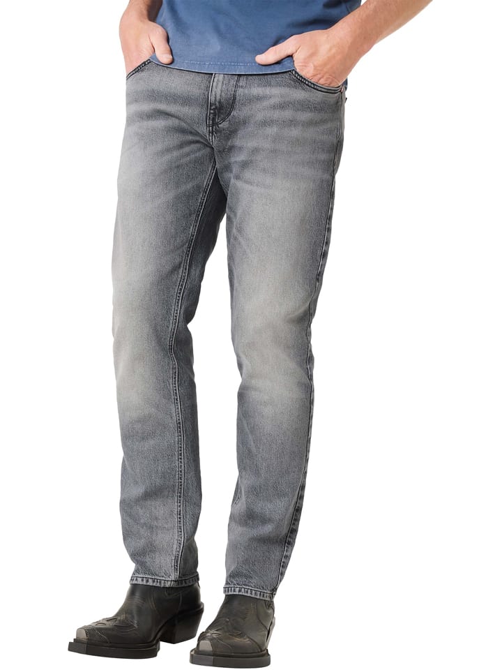 Dżinsy "Eduardo" - Slim fit - w kolorze jasnoszarym