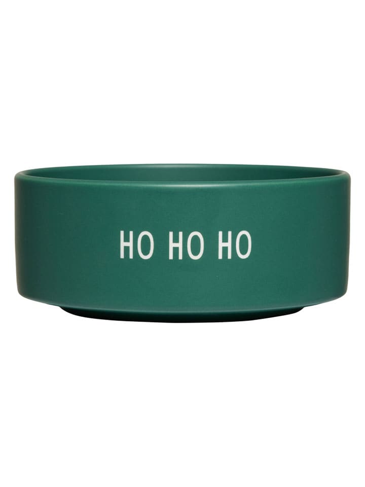Miska "Ho Ho Ho" w kolorze zielonym na przekąski - Ø 12 cm