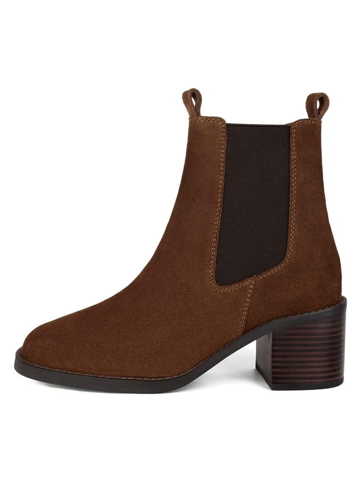 Leren chelseaboots "Find Your Strength" lichtbruin