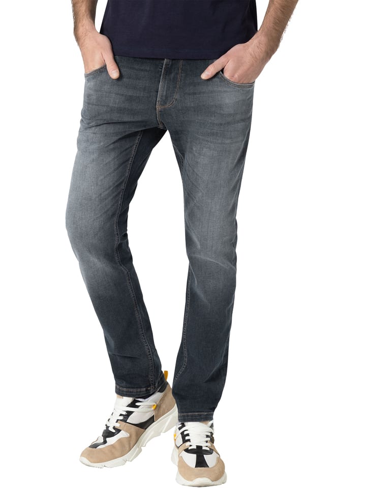 Dżinsy "Scott" - Slim fit - w kolorze szarym