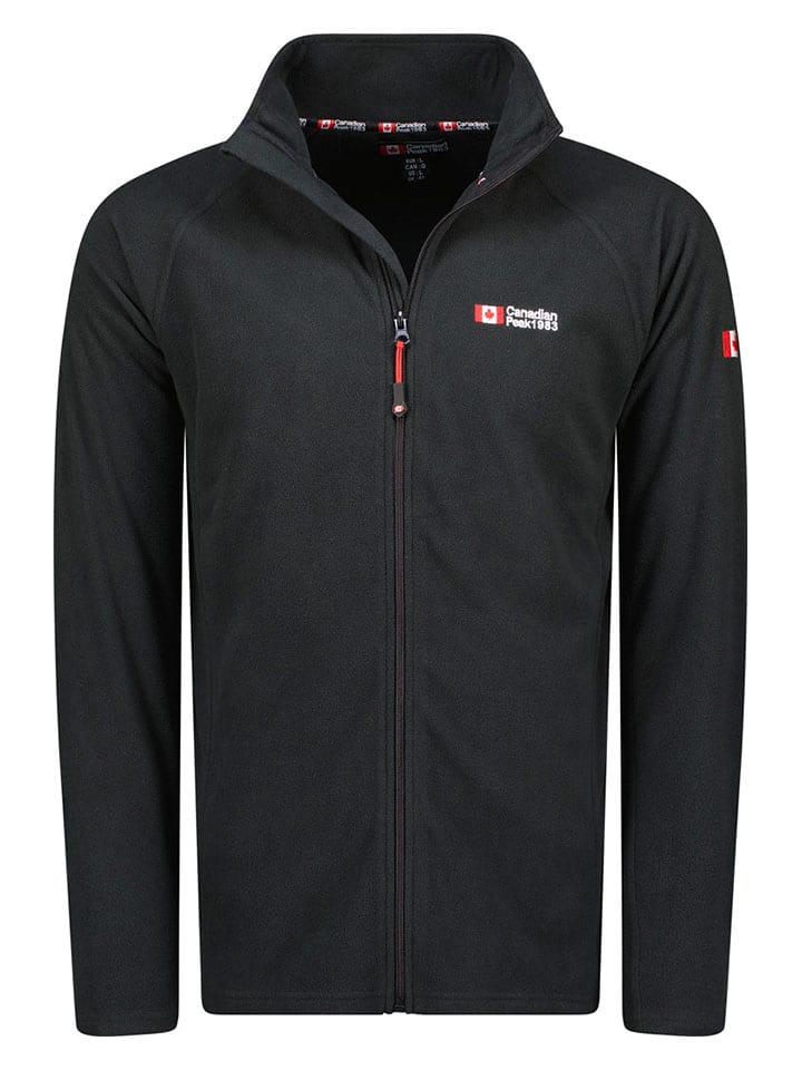 Fleecejacke in Schwarz