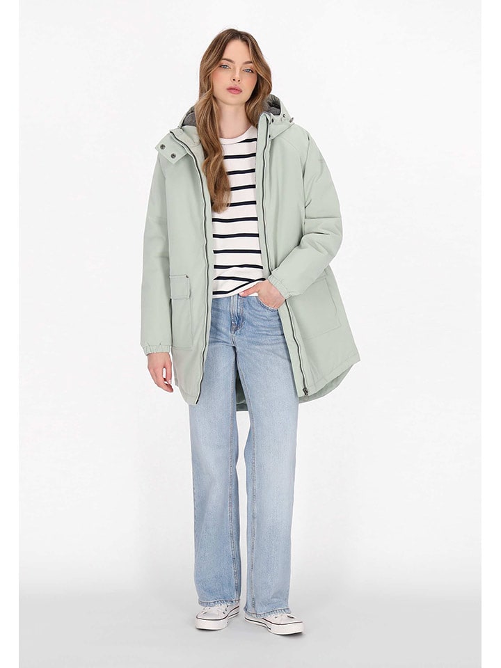 Parka w kolorze miętowym
