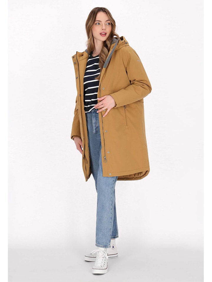 Parka w kolorze jasnobrązowym