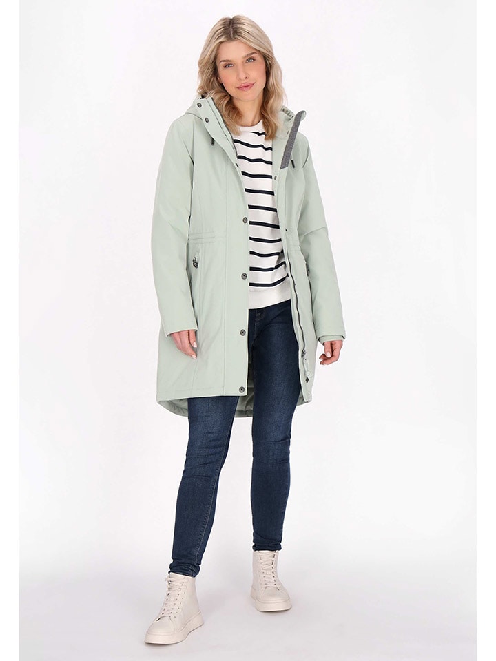 Parka w kolorze miętowym