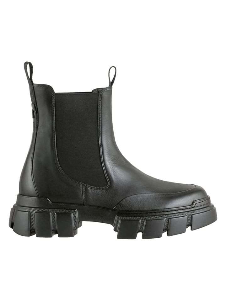 Leren chelseaboots "Adventure" zwart