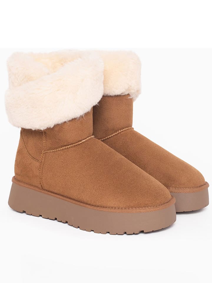 Winterboots "Arine" in Hellbraun