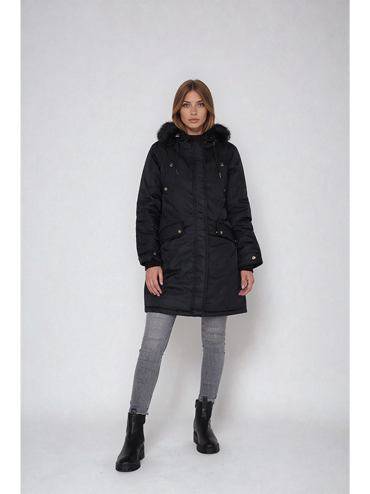 Parka in Schwarz