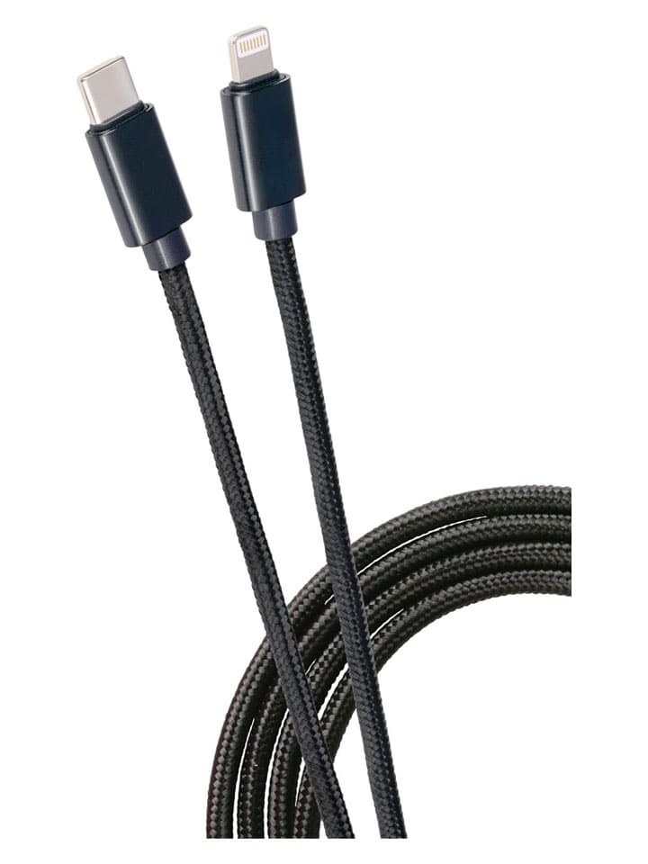 Kabel USB-C do Lightning w kolorze czarnym - dł. 200 cm