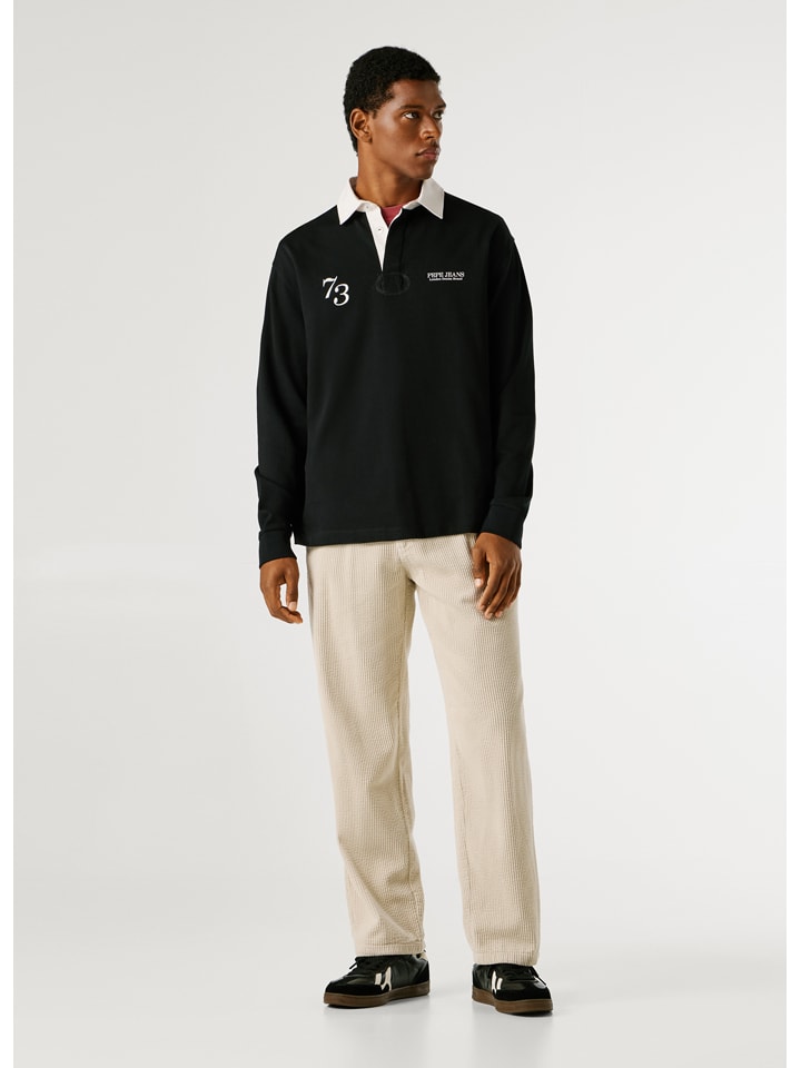 Poloshirt "Cameron" in Schwarz