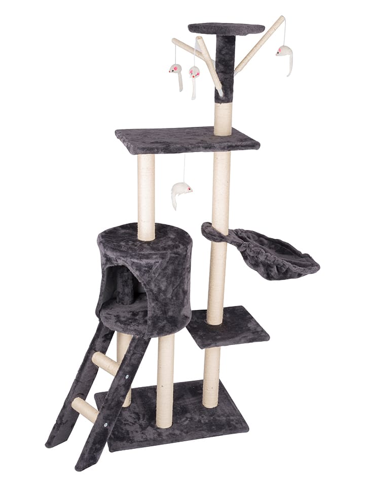 Drapak w kolorze szaro-kremowym dla kota - 50 x 140 x 35 cm