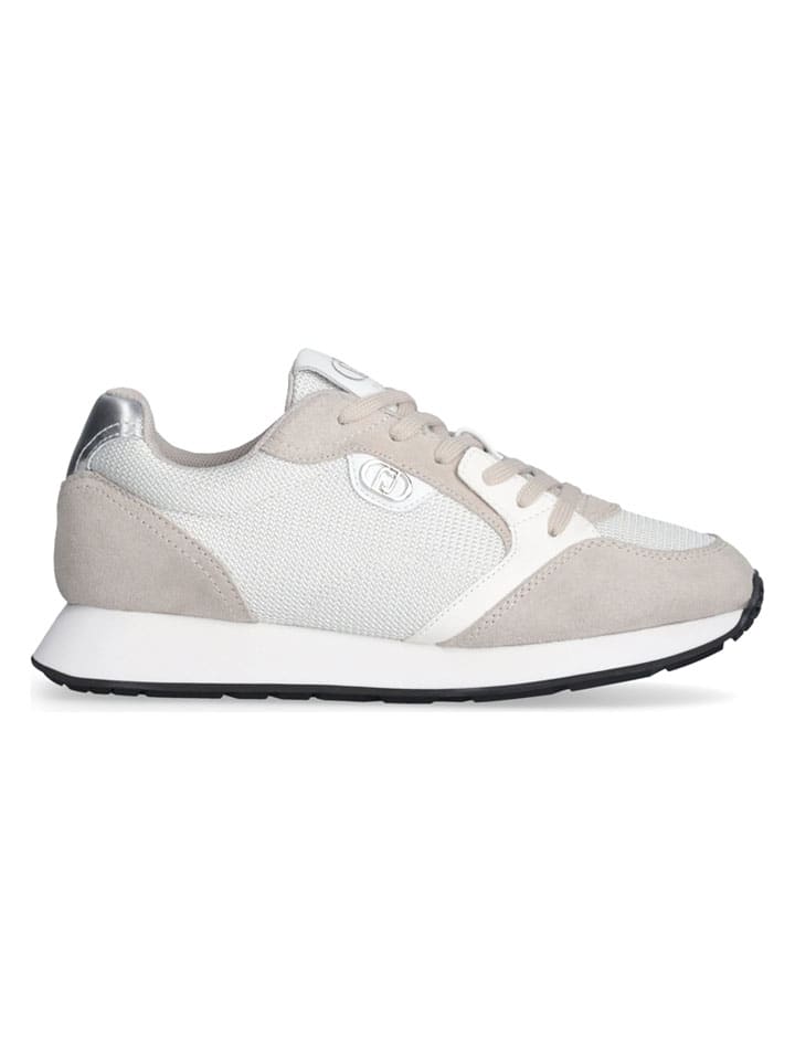 Sneakersy w kolorze beżowo-białym