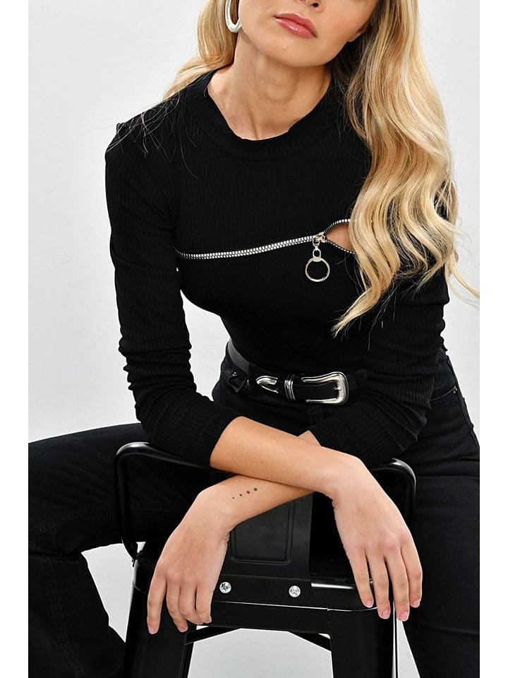 Longsleeve in Schwarz