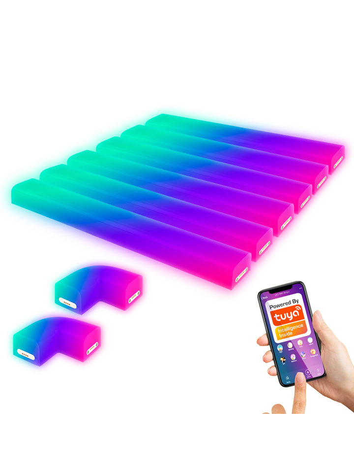 Lampa ścienna RGB-LED w różnych kolorach - KEE F (A do G)