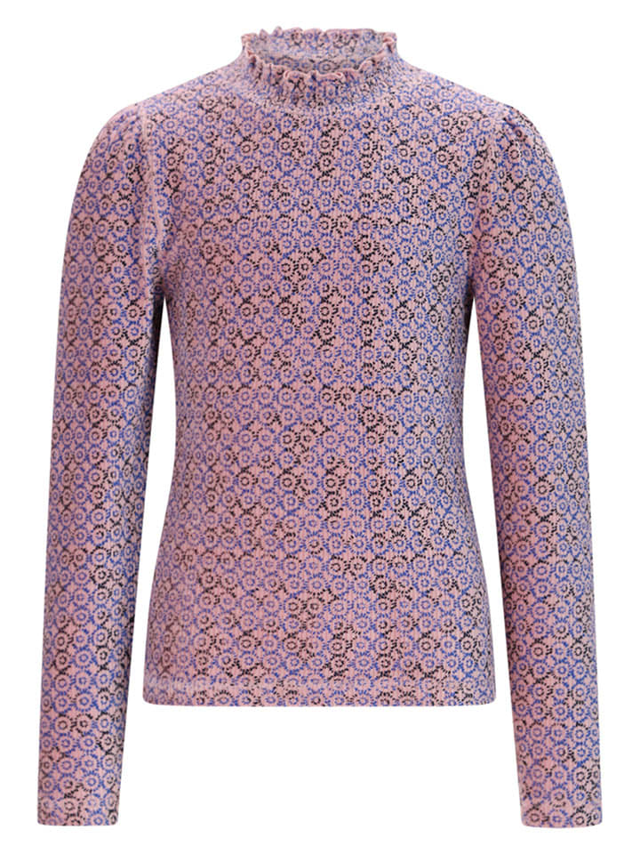 Longsleeve "Koss" in Rosa/ Blau