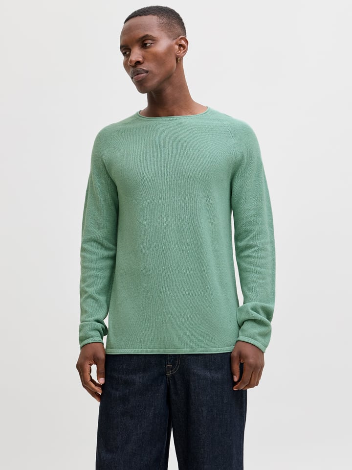 Sweter "Hill" w kolorze zielonym