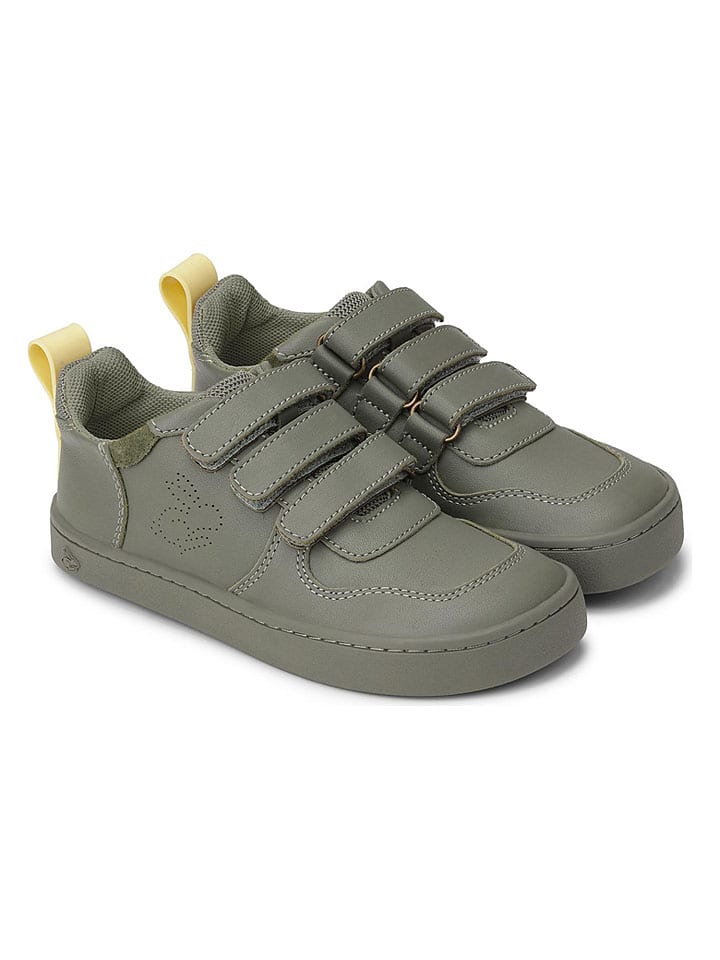 Leren sneakers "Coda" kaki
