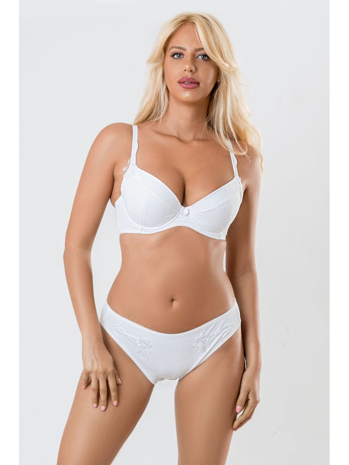 Biustonosz push-up "Berta" w kolorze białym