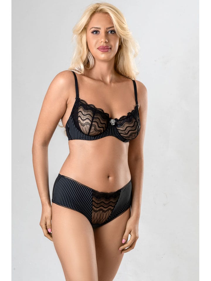 Beugelbeha "Valerianas" zwart