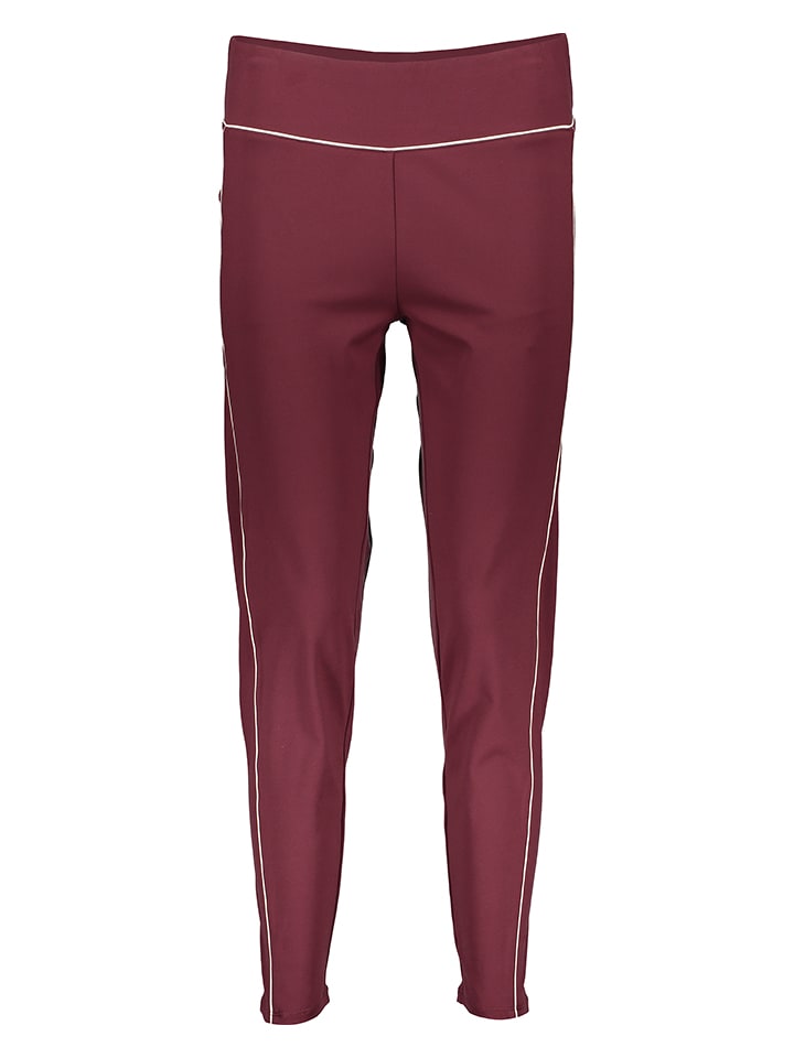 Legginsy sportowe w kolorze bordowym