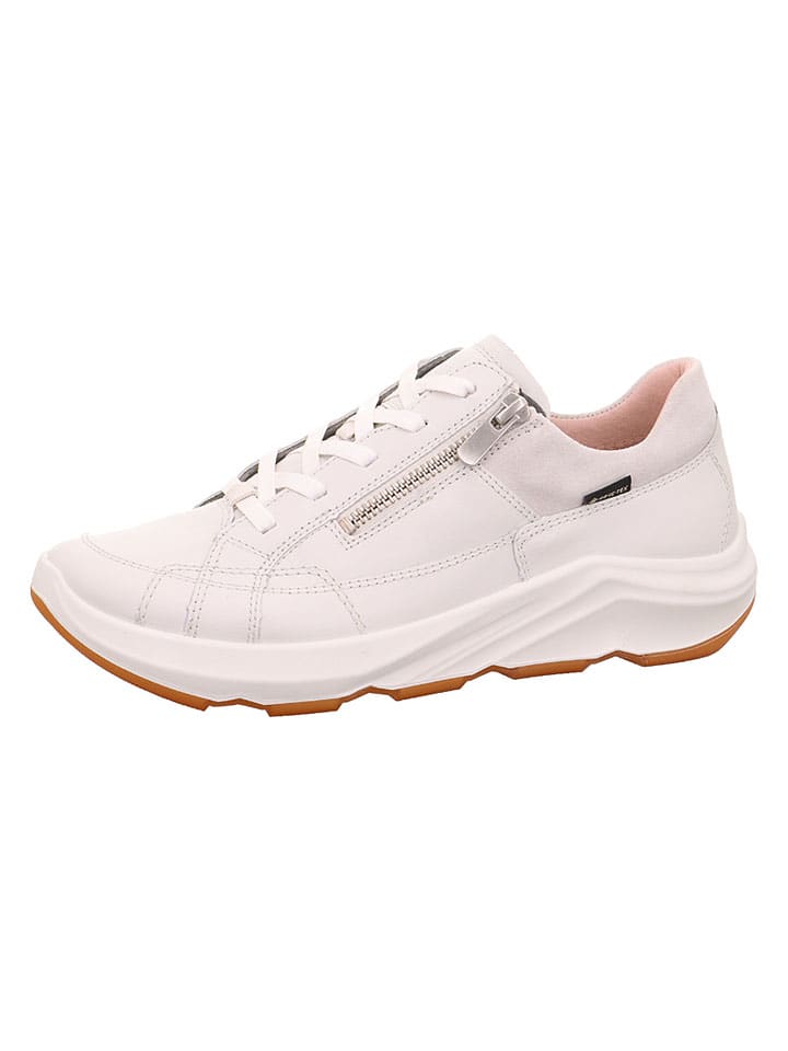 Leder-Sneakers "Bliss" in Creme