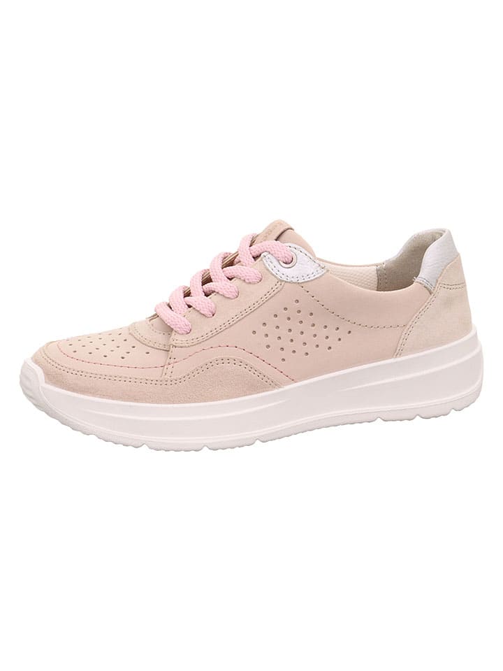 Skórzane sneakersy "Sprinter" w kolorze jasnoróżowym