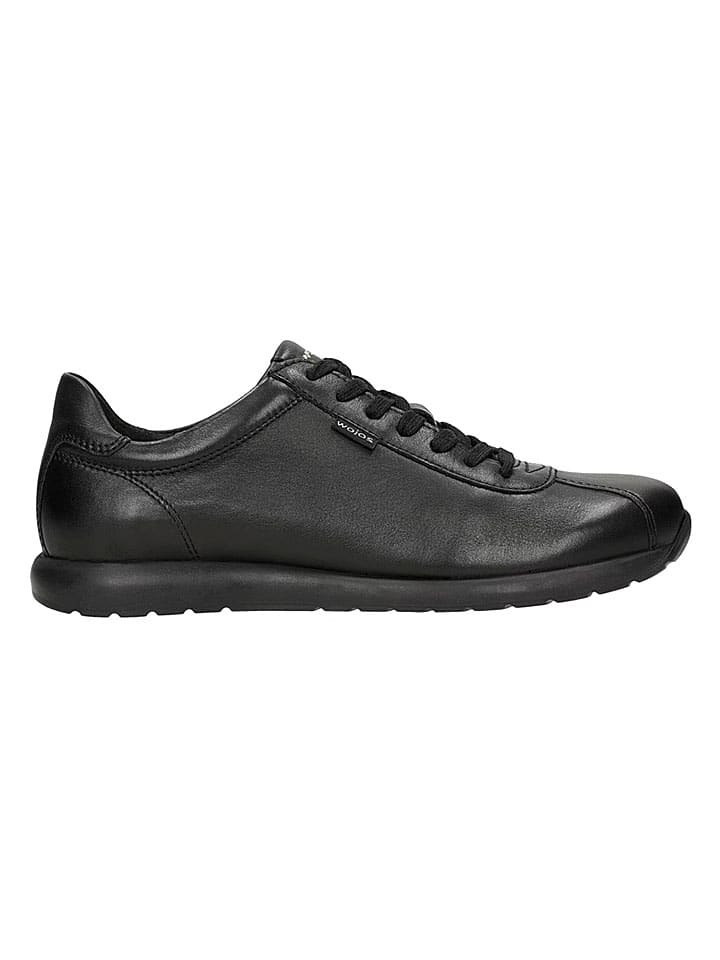 Skórzane sneakersy w kolorze czarnym