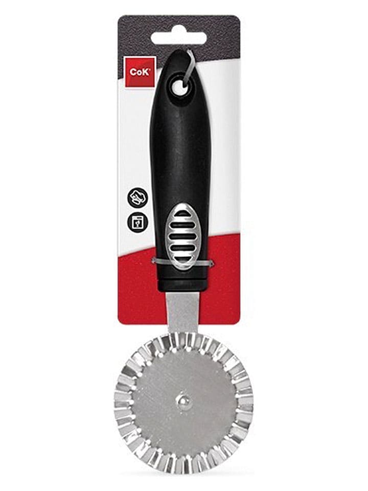 Nóż w kolorze czarnym do pizzy - wys. 20 cm