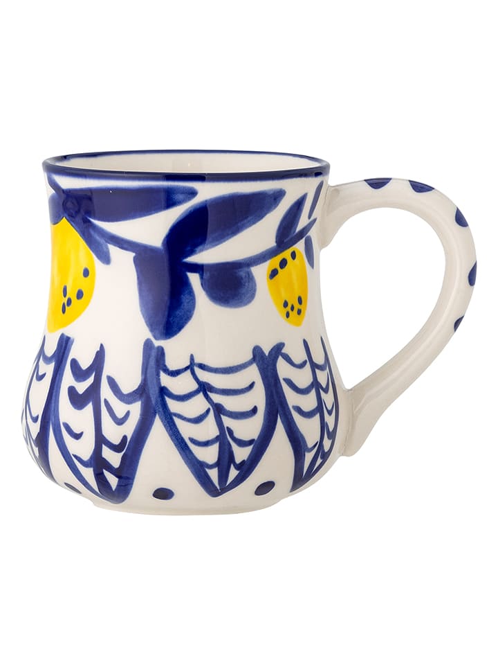 Kubek "Maxima" w kolorze biało-niebiesko-żółtym - 510 ml