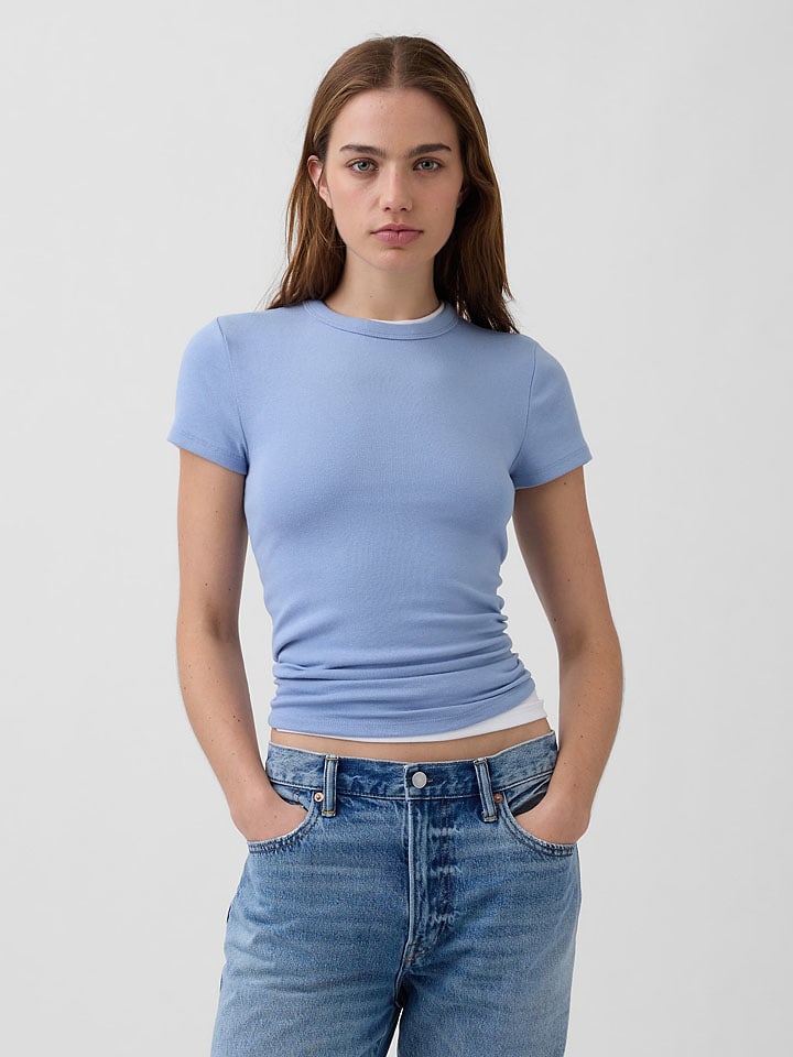 Shirt lichtblauw