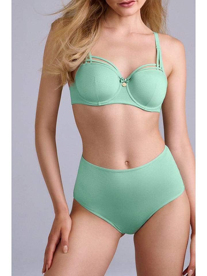 Pełne figi high waist w kolorze miętowym