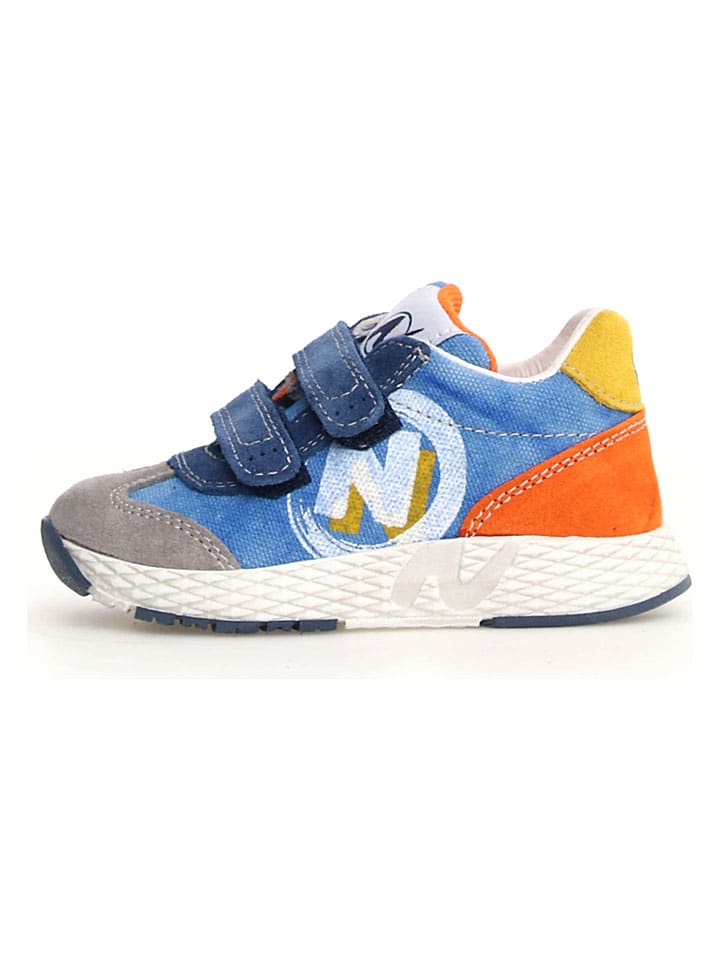 Skórzane sneakersy "Jesko 2" w kolorze szaro-niebieskim